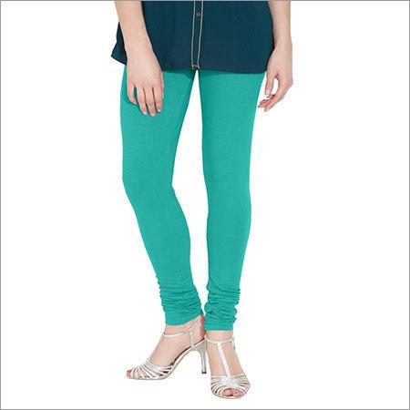 Aqua green Cotton leggings