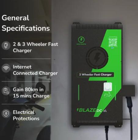 Blaze DC 6 kW - Single Gun 2 & 3 Wheeler Fast Chargers