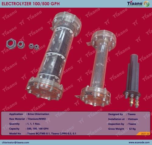 Brine Based Titanium Electrolyzer
