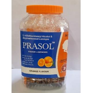 Prasol Cough Lozenges Orange Flavour