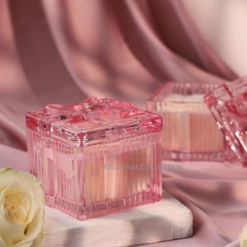 Pink Bow Tub Soy Candle 