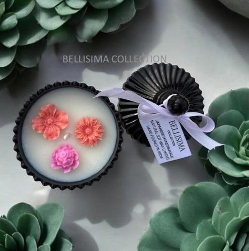 Candy Jar Soy Candle 100 ml Black Glossy Glass Jar 