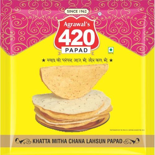 Khatta Mitha Chana Lahsun Papad