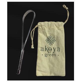 Akoya Green Premium Tongue Scraper