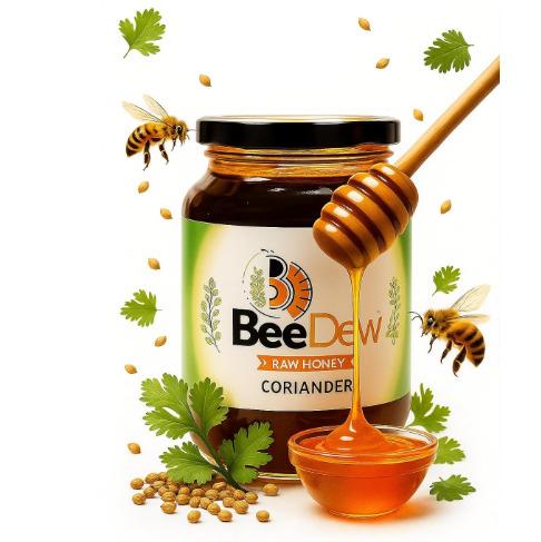 BeeDew Coriander Raw Honey 500gm