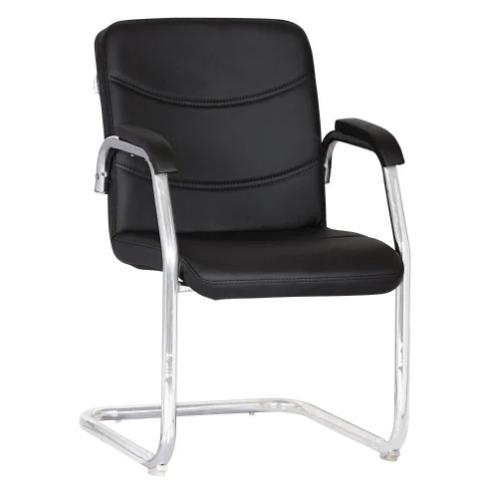 Black Da Urban Marco Medium Back Leatherette Visitor Chair