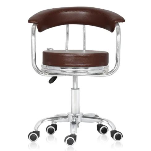 Brown Da Urban Classic Height Adjustable Kids Stool With Wheels