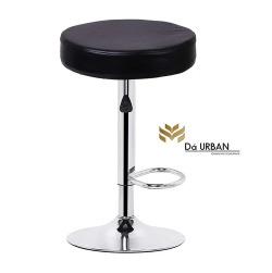 Black Da Urban Round Bar Height Adjustable Bar Stool