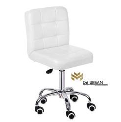 White Da Urban Cadbury Height Adjustable Bar Stool With Wheels