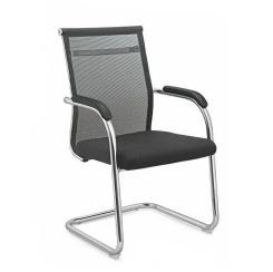 DU-213 Mesh 213 Fabric Medium Back Black Chair