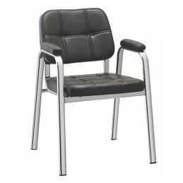 DU-279 Da Urban Black Leather Visitor Chair