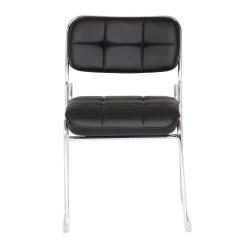 Black Da Urban Auston Visitor Study Chair Without Arms