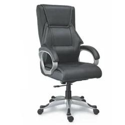 DU-124 Da Urban High Back Black Leather Chair