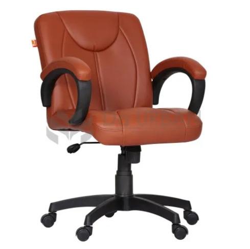 Tan Da Urban Mid-back Swivel Computer Office Chair With Armrests