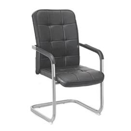 DU-252 High Back Workstation Black Leather Chair