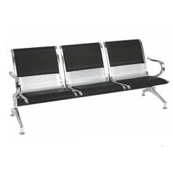 DU-507 Da Urban Three Seater Black Waiting Chair