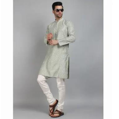 Mens Chikankari Sequence Kurta Sets