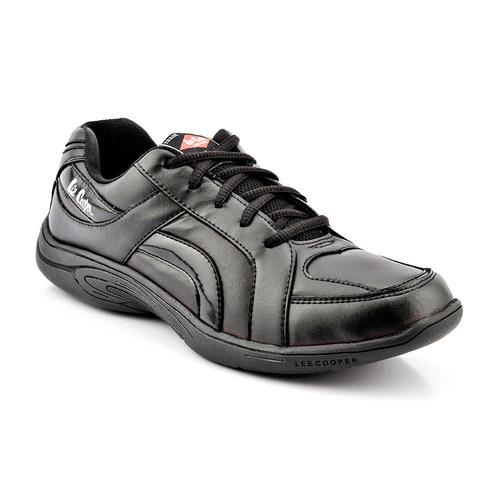 Full PU Black School Shoe
