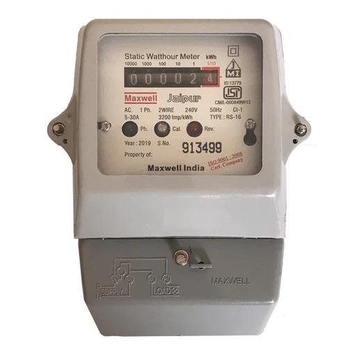 Maxwell Counter Type Display Single Phase Static Watthour Meter