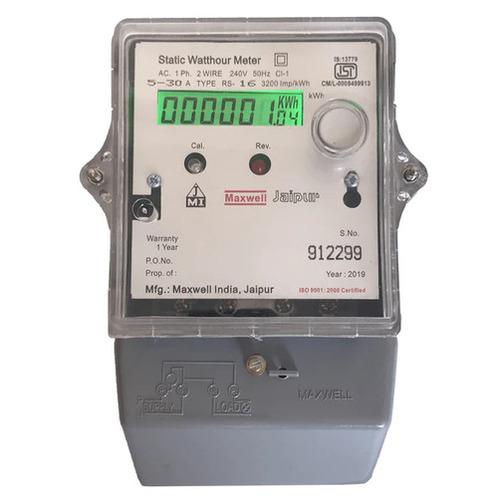 Maxwell LCD Display Single Phase Static Watthour Meter