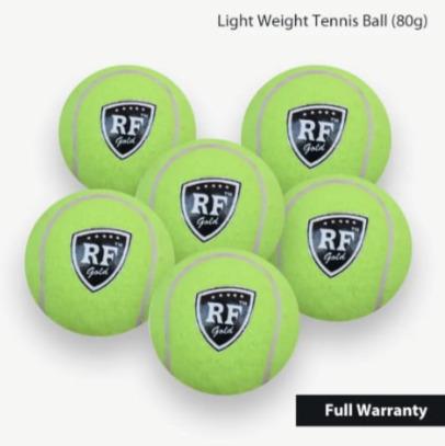 Light Weight Tennis Ball Pack of 6