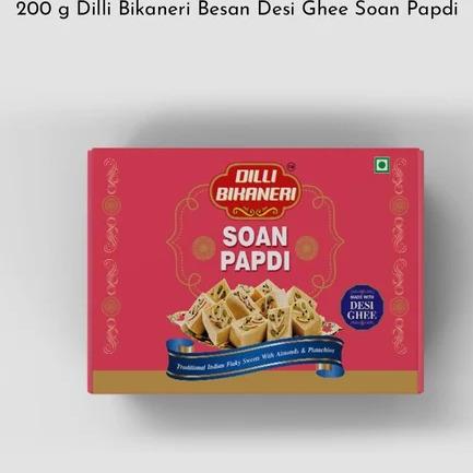 200 g Dilli Bikaneri Besan Desi Ghee Soan Papdi