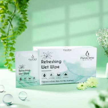 Refreshing Wet Wipe for Adults - Jasmin (50 Pcs) - Wet Wipes for Adults