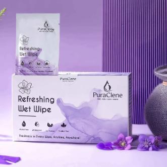Refreshing Lavender Wet Wipes - 50 Pcs