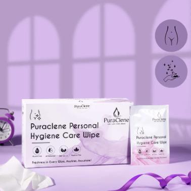 Puraclene Personal Hygiene Care Wet Wipes for Adults (50 Pcs)