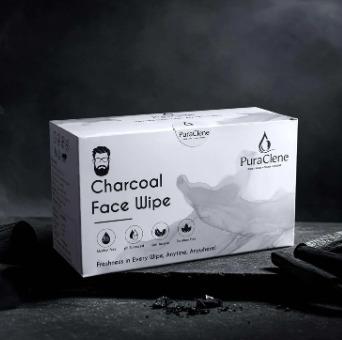 Charcoal Face Wipe for Adults - 50 Pcs Wet Wipes for Adults