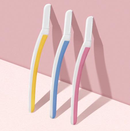 Eyebrow Face Razor With Rubber Handle