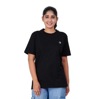 Crew Neck Women solid Tshirt