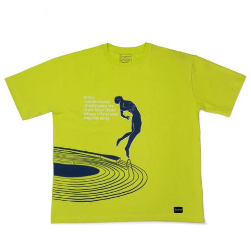 Frequency - Lime green, oversized casual T-shirt