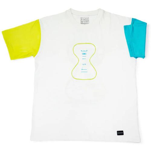 It's time - Color block, puff print detail, oversized casual T-shirt