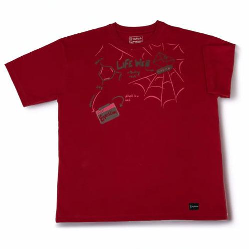 Life web - Red bold print, spiderman inspired casual oversized T-shirt