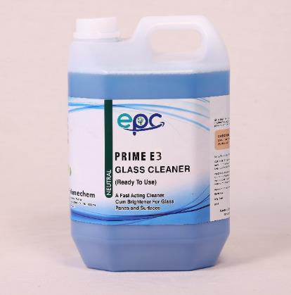 Prime E3 Glass Shine  Concentrated Cleaner For Glass Surfaces.