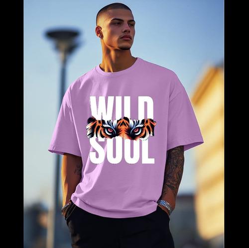 Wild Soul Oversized Lavender Tshirt