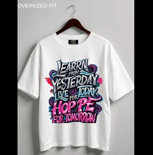 LearnLiveHope Oversized White Tshirt