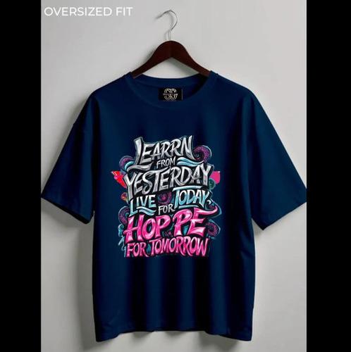 LearnLiveHope Oversized NavyBlue Tshirt