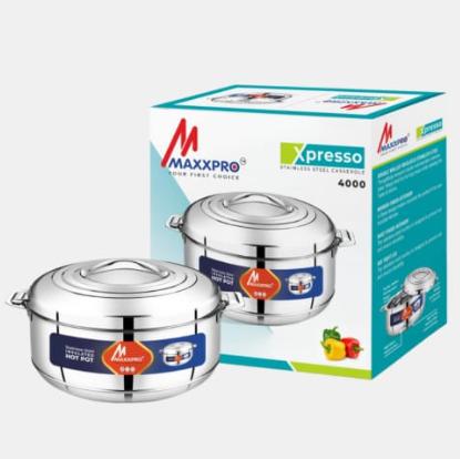 Double Walled Stainless Steel Casserole XPRESSO- 4000 ML