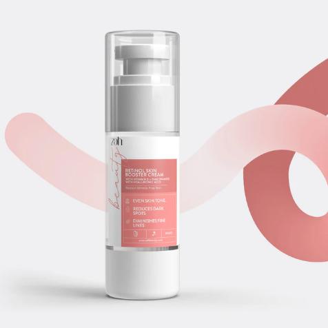 RETINOL SKIN BOOSTER CREAM WITH VITAMIN E + CERAMIDE (RADIANT, WRINKLE-FREE SKIN )