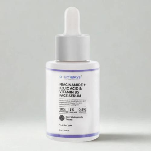 10% NIACINAMIDE + 1% KOJIC ACID + 0.5% VITAMIN B5 FACE SERUM
