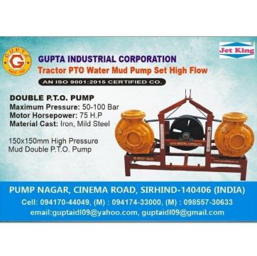 Mud double P.T.O Water Pumps