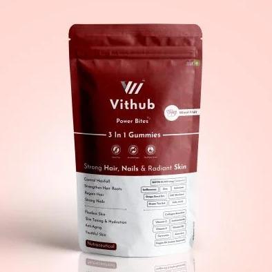 3in1 Gummies -Strong Hair, Nails And Radiant Skin-30 Days Pack 