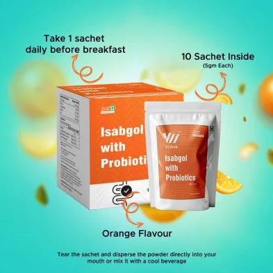Probiotic Isabgol For Gut Health and Smooth Digestion | 10 Sachets