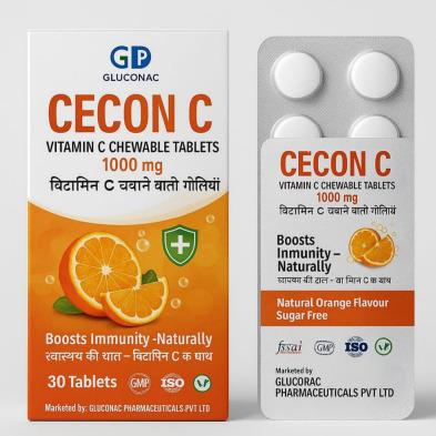 Cecon C Vitamin C Chewable Tablets 1000mg 