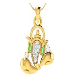 Divine Ganesh Diamond Pendant