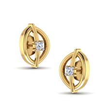 Golden Horizon Diamond Earrings