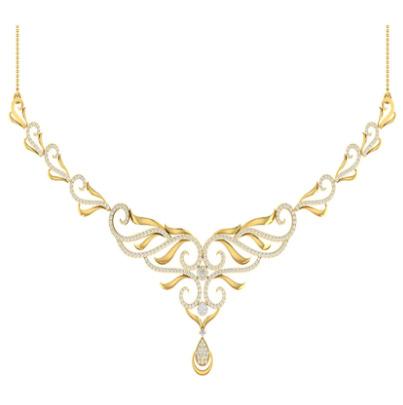 Serene Spark Diamond Necklace Set