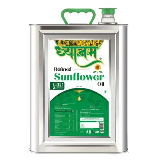 Dhyanam refined Sunflower oil 15 LTR (13.65kg)
